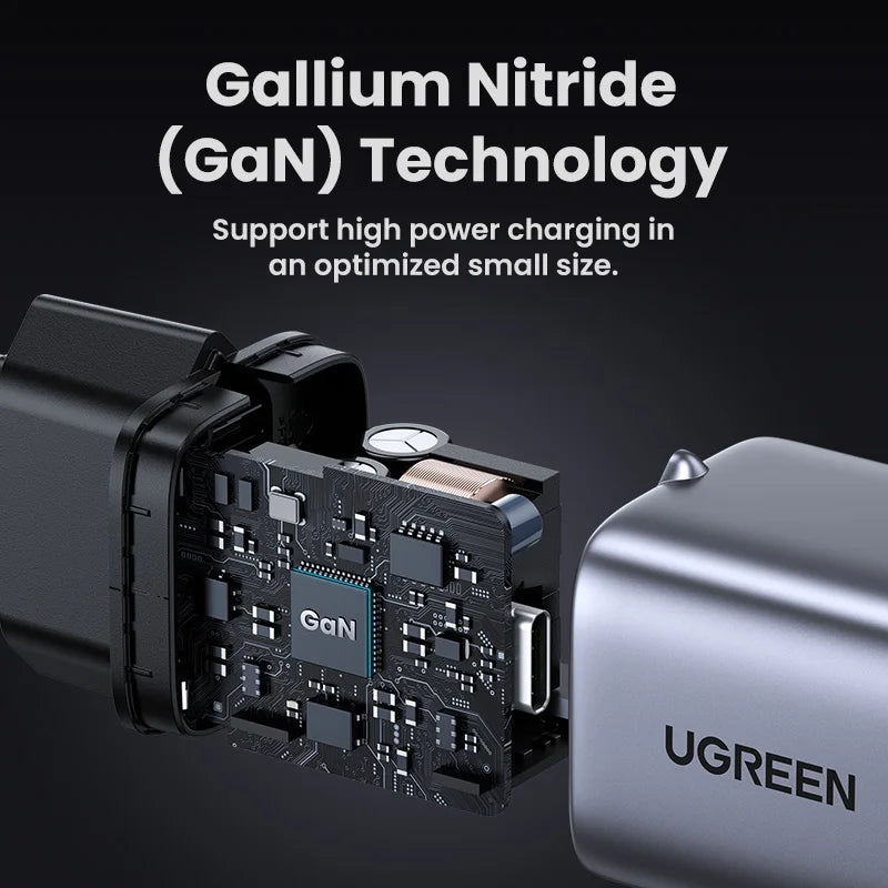 Gan 30W Fast Charger for Iphone 16 15 14 Pro PD3.0 Charger for Ipad Pro Tablet Samsung Xiaomi Type C Phone USB Charger