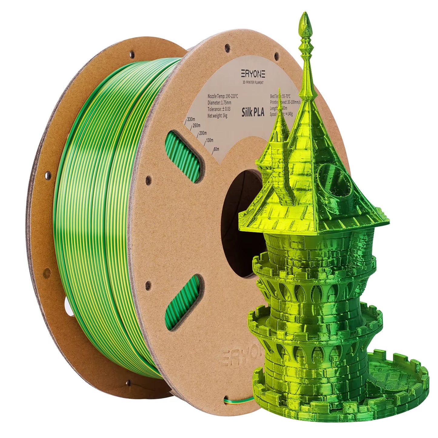 Dual Color Series Silk PLA and Matte PLA 1KG 1.75Mm Diameter High Quality Filament for FDM 3D Printing New Arrival