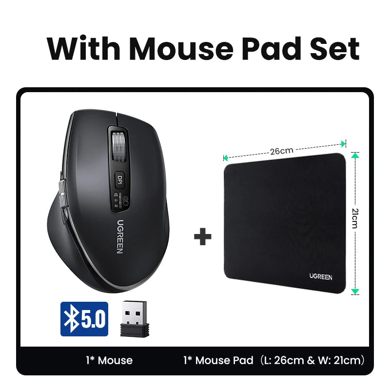 Hyper-Fast Scroll Wireless Mouse Bluetooth 5.4 2.4G Ergonomic 5000DPI for Macbook Tablet Laptops Computer PC Mice