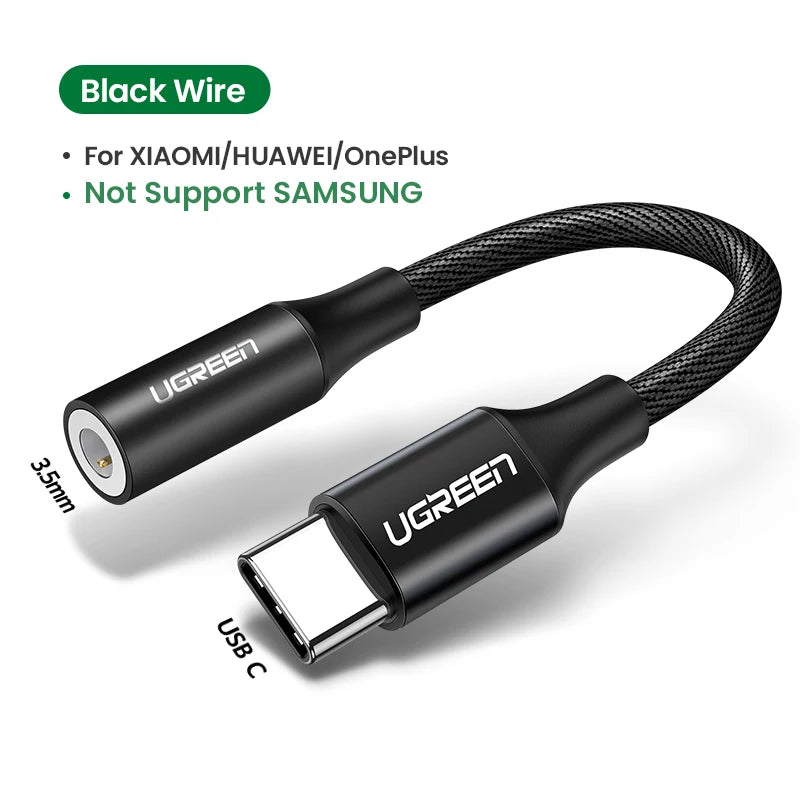 USB Type C to 3.5Mm Jack Phone Accessories Headphone Adapter for Xiaomi Mi 9 Oneplus 9 Pro Huawei P30 Pro USB C Adapter