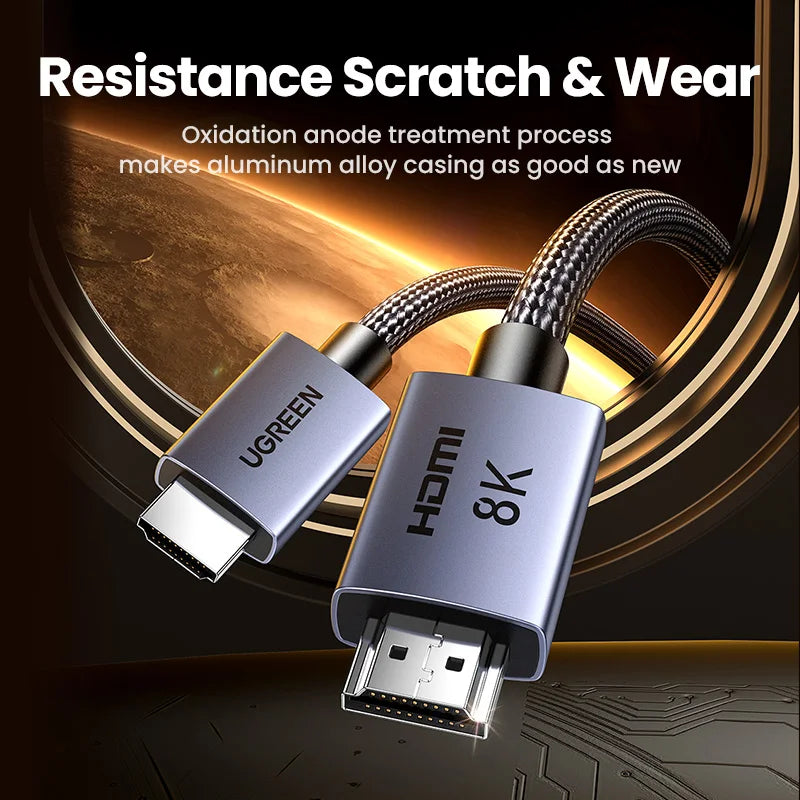 HDMI Cable 8K/60Hz for PS5 Xiaomi TV Box Ultra High Speed Certified 8K@60Hz Cable 48Gbps Dolby Vision HDCP2.3
