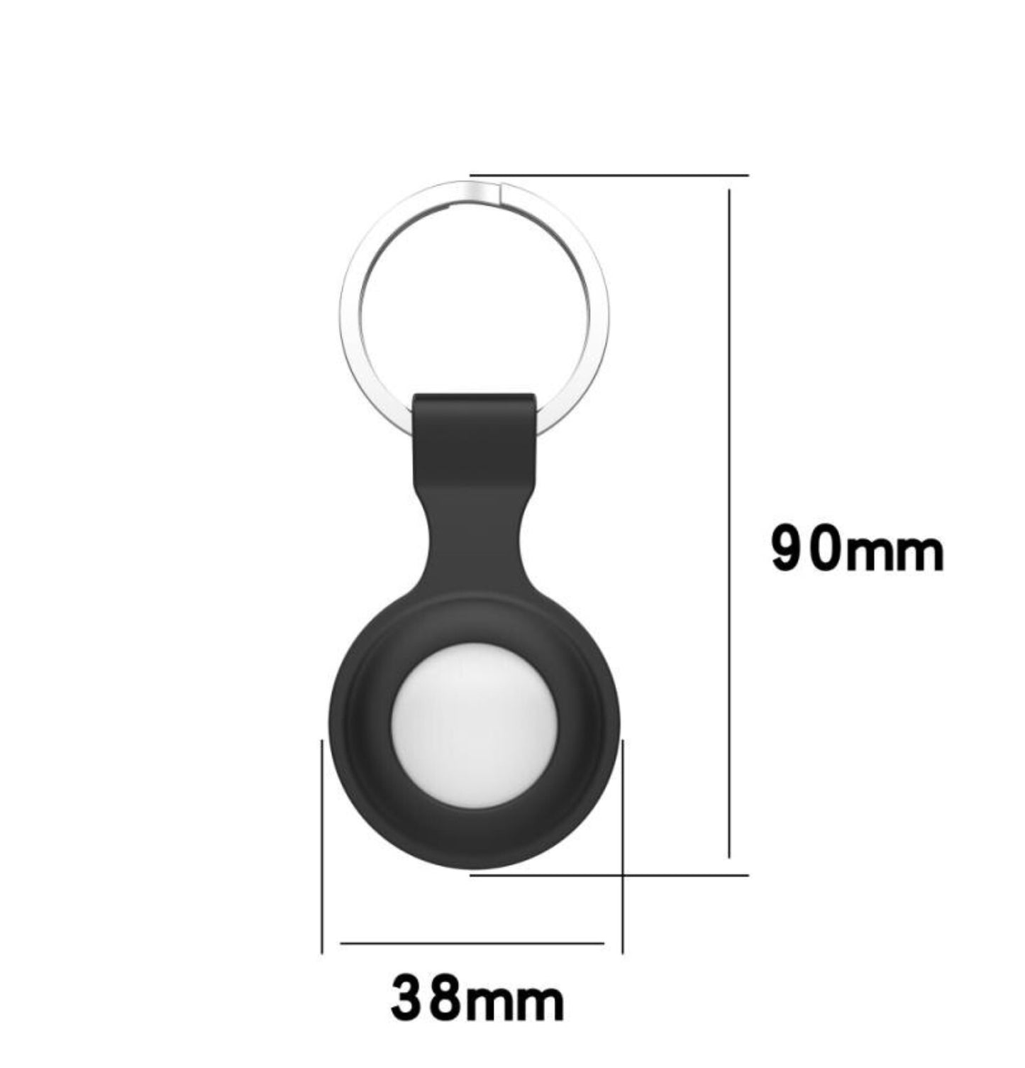 For Apple Airtag Silicone Loop Holder Keyring Carry Case Keychain Pet Luggage UK