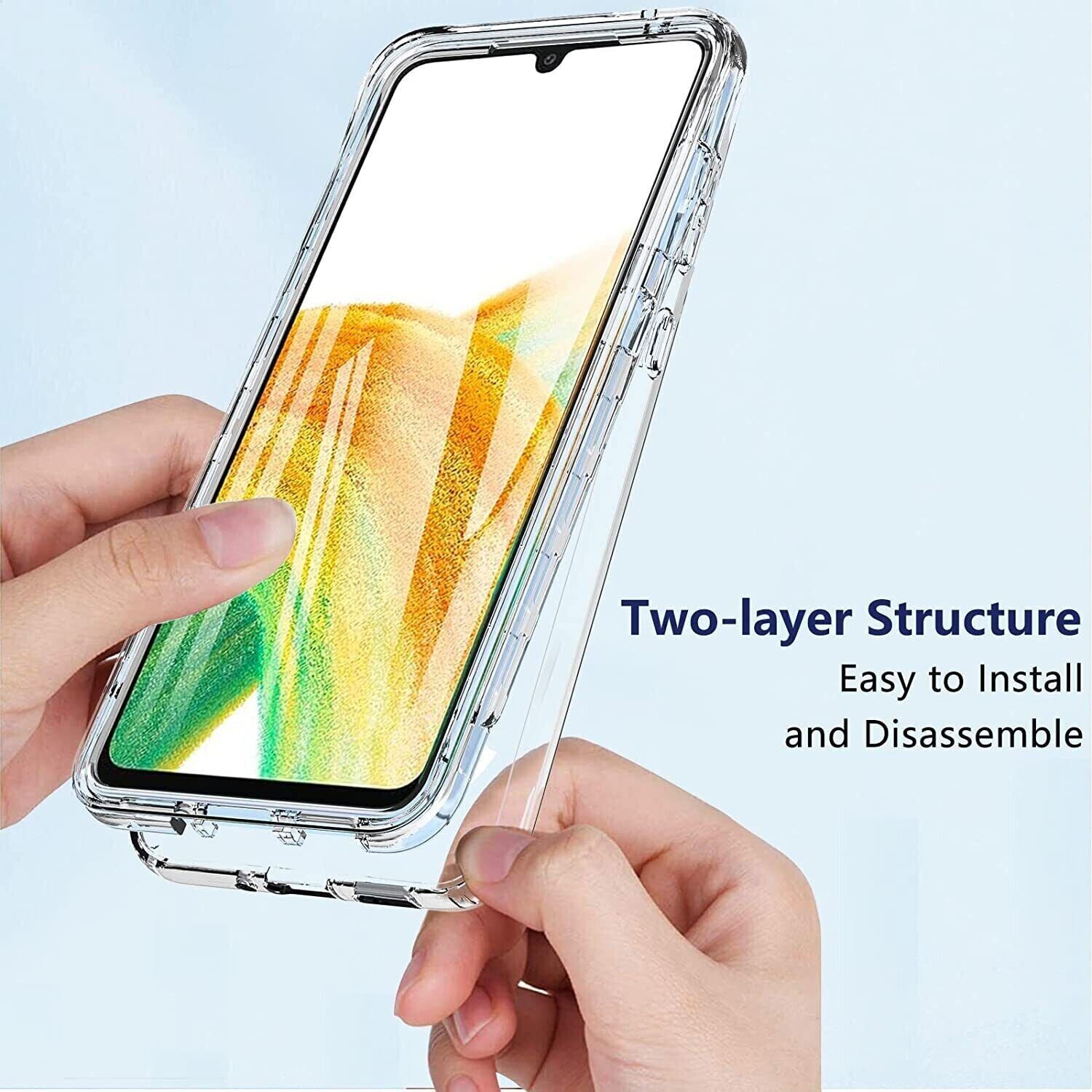 For Samsung Galaxy A04S A14 A34 A54 5G Case Full Body 360 Shockproof Phone Cover