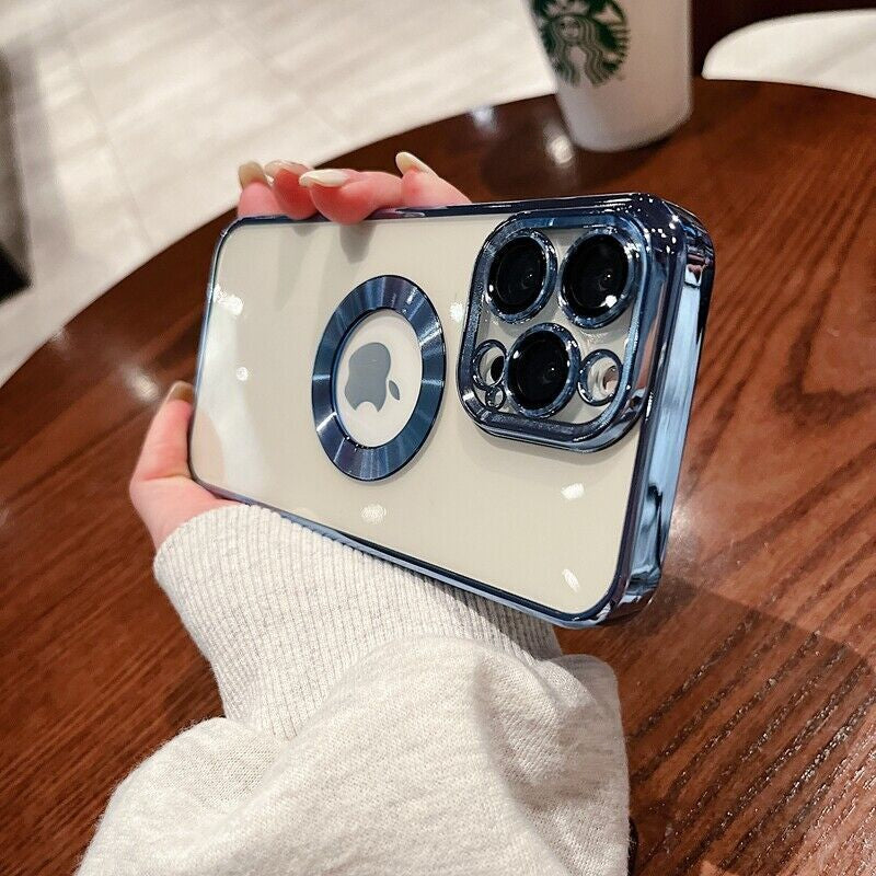 Logo Hole Shockproof Phone Case for Iphone 11 12 13 14 Pro Max Lens Protection