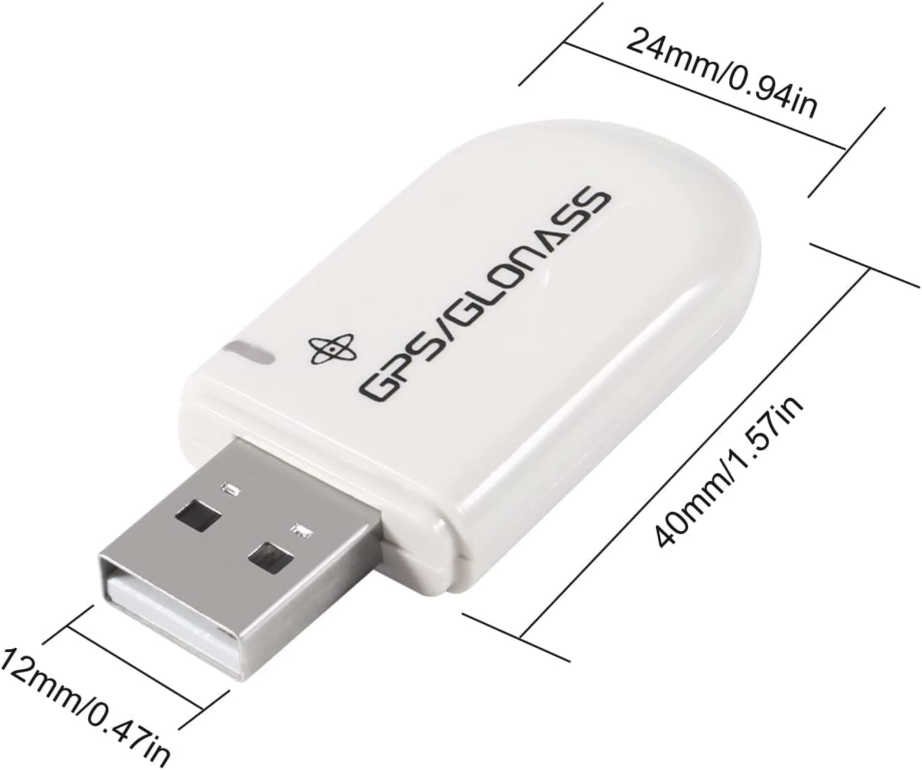 2PCS Vk-172 Usb Dongle GPS Module G-Mouse Glonass Navigation, Support Windows 10/8/7/Vista/Xp/Ce Andorid Linux for Raspberry Pi (White)