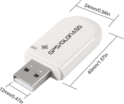 2PCS Vk-172 Usb Dongle GPS Module G-Mouse Glonass Navigation, Support Windows 10/8/7/Vista/Xp/Ce Andorid Linux for Raspberry Pi (White)