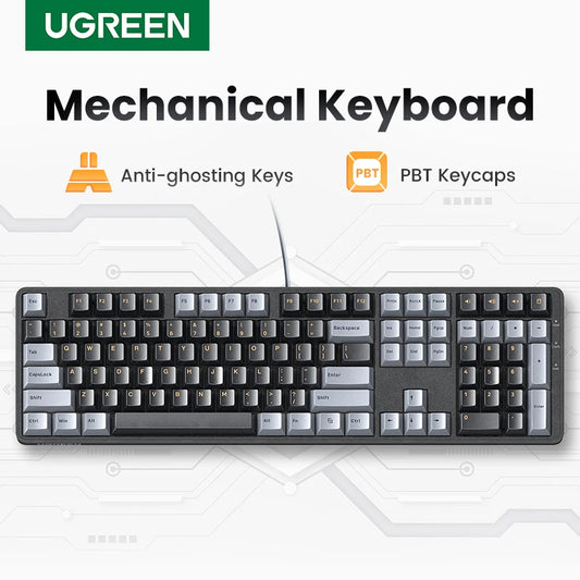 Mechanical Keyboard 108 PBT Keycaps Wired Keyboard Red Switch Russian/Korean/En for Desktop Laptop Windows Mac OS Gaming
