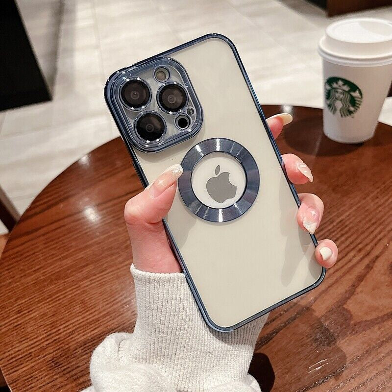 Logo Hole Shockproof Phone Case for Iphone 11 12 13 14 Pro Max Lens Protection