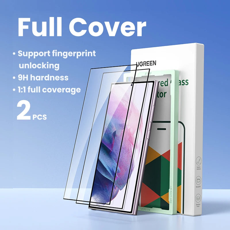 Screen Protector for Samsung Galaxy S24 Ultra Glass Film for Samsung S24 S25 Ultra S24Ultra Protective Films HD 1/2PCS