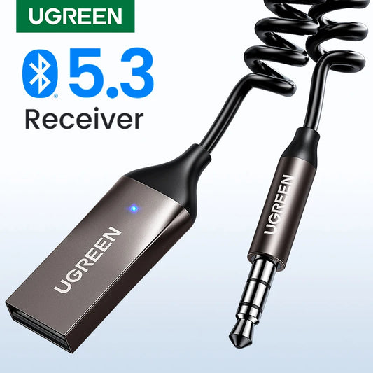 Bluetooth Receiver 5.3 Adapter Hands-Free Car Kits AUX Audio 3.5Mm Jack Music Wireless Receiver for Car BT Transmitter