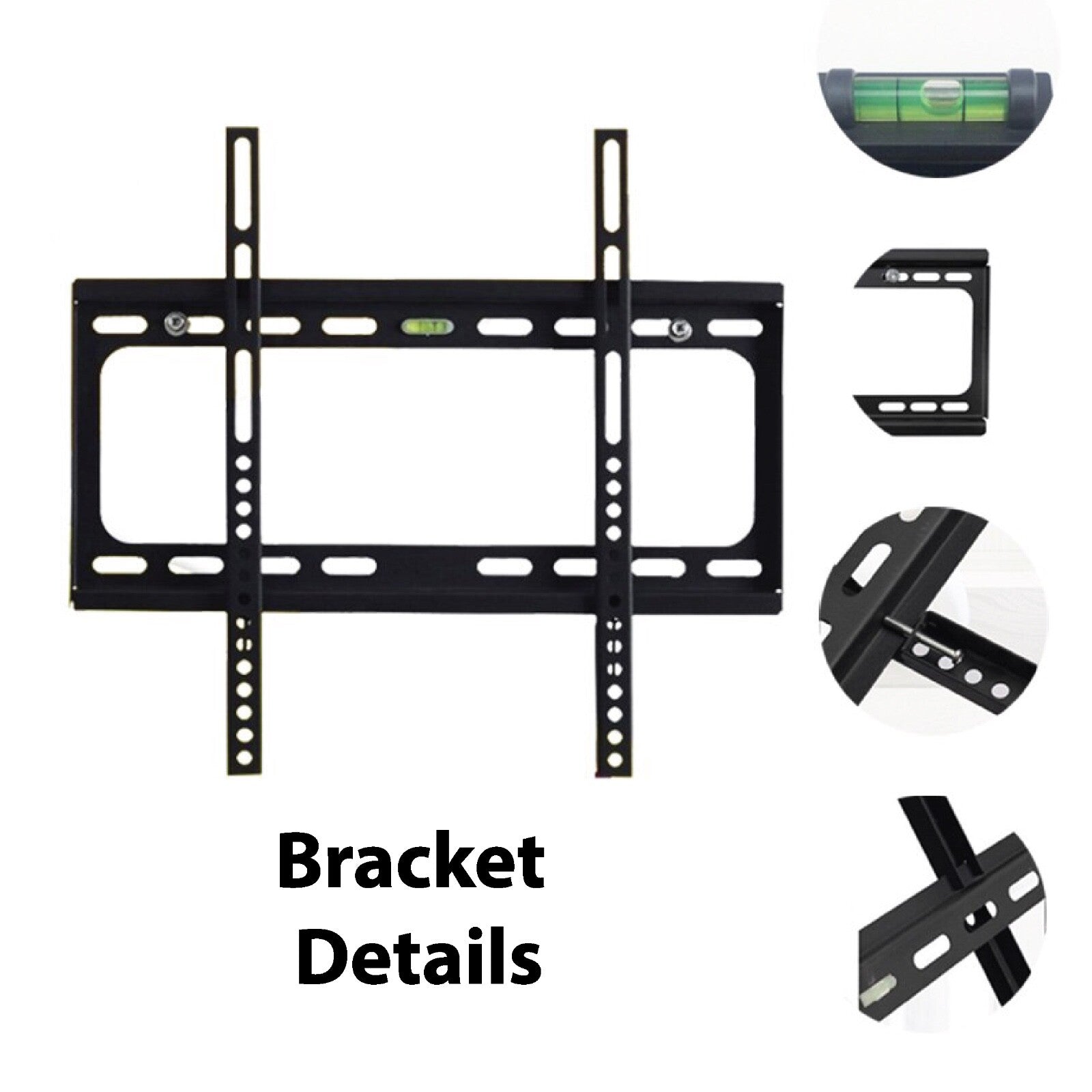 TV WALL BRACKET MOUNT SLIM for 26 30 32 40 42 50 63 INCH FLAT 3D LCD LED PLASMA