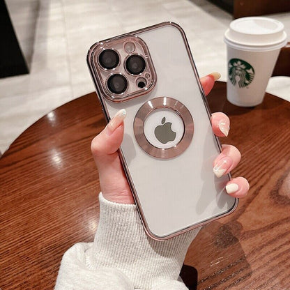 Logo Hole Shockproof Phone Case for Iphone 11 12 13 14 Pro Max Lens Protection