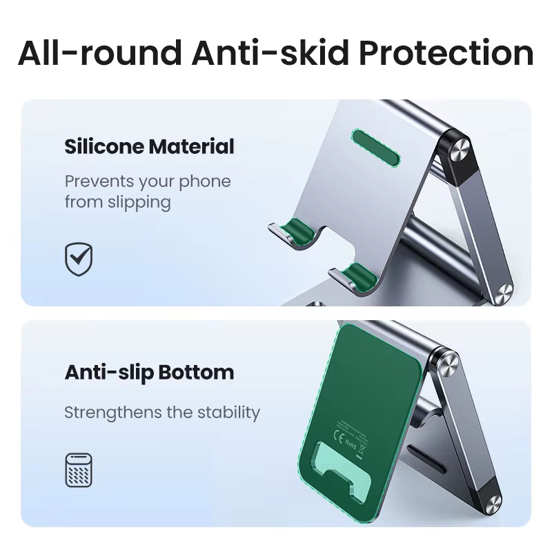 UGREEN Phone Holder Stand Aluminum Cell Phone Stand Tablet Stand Support Mobile Phone for Iphone 16 15 14 Pro Max Xiaomi Samsung