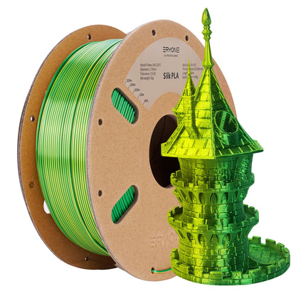 Dual Color Series Silk PLA and Matte PLA 1KG 1.75Mm Diameter High Quality Filament for FDM 3D Printing New Arrival