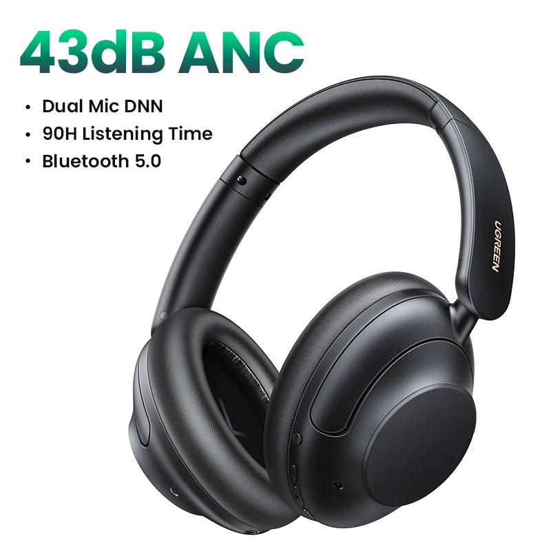Studio Pro Hybrid Active Noise Cancelling Headphones 48Db ANC APP Hi-Res LDAC Sound Bluetooth Earphones Headset