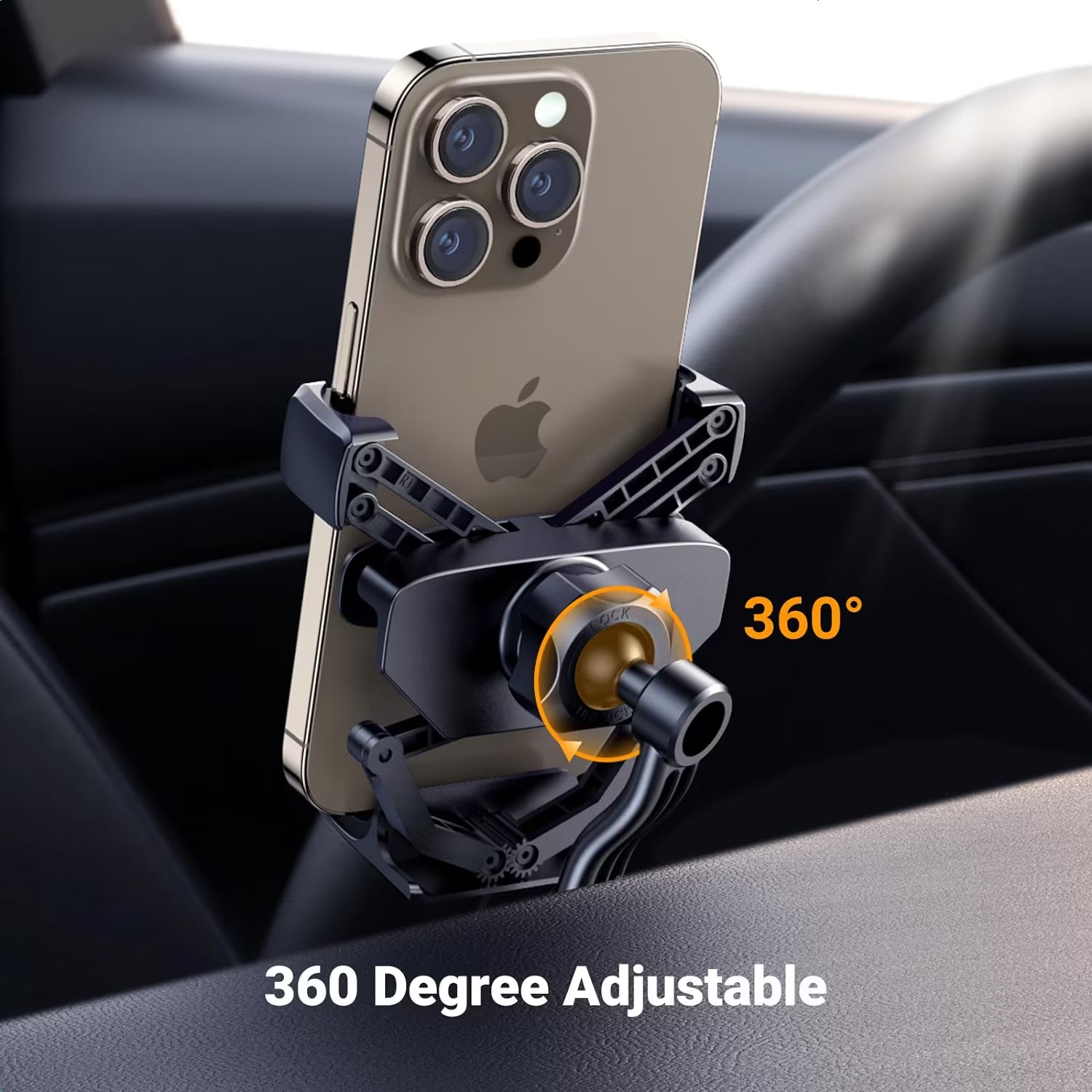 UGREEN Car Phone Mount Air Vent, [360° Swing Arm] 2023 Gravity Phone...