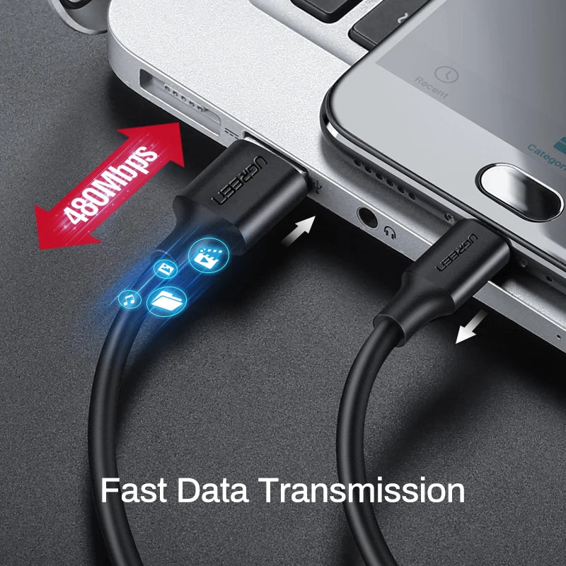 Micro USB Cable 3A Fast Charging USB Charger Cable Mobile Phone Charging Cable for Xiamo Huawei HTC Android USB Wire