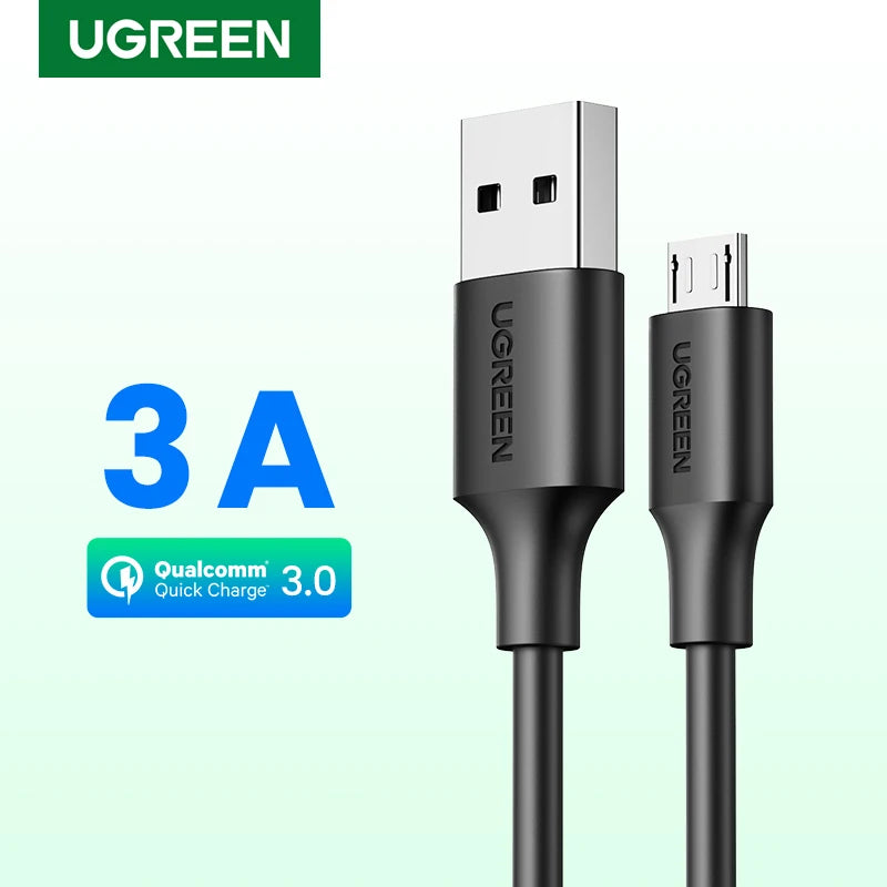Micro USB Cable 3A Fast Charging USB Charger Cable Mobile Phone Charging Cable for Xiamo Huawei HTC Android USB Wire
