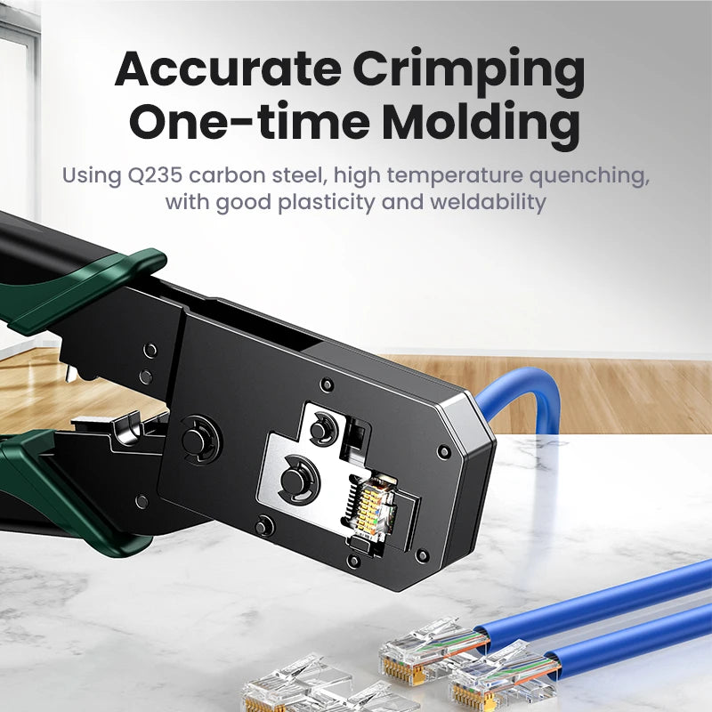 RJ45 Crimper Tools RJ45 Crimping Pliers for CAT6/7 Ethernet Lan Cable Network Cutter Stripper Plier Multifuntion Tool