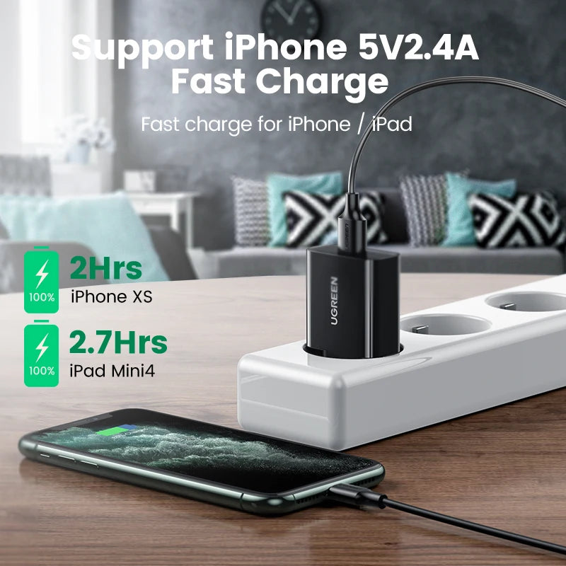 USB Quick Charge 3.0 QC 18W USB Charger QC3.0 Fast Wall Charger Mobile Phone Charger for Samsung S24 Huawei Xiaomi Iphone