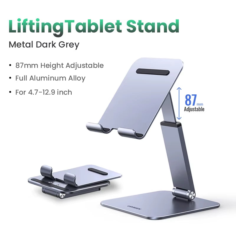 UGREEN Phone Holder Stand Aluminum Cell Phone Stand Tablet Stand Support Mobile Phone for Iphone 16 15 14 Pro Max Xiaomi Samsung