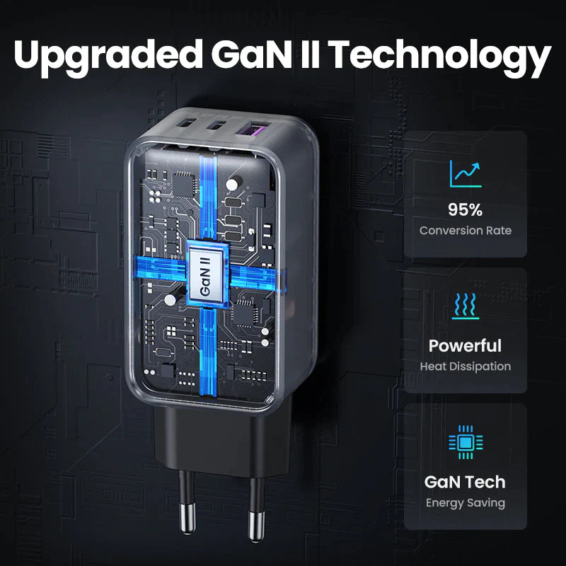 UGREEN 65W Gan Charger Quick Charge 4.0 3.0 Type C PD USB Charger for Iphone 14 13 12 Pro Max Fast Charger for Laptop PD Charger