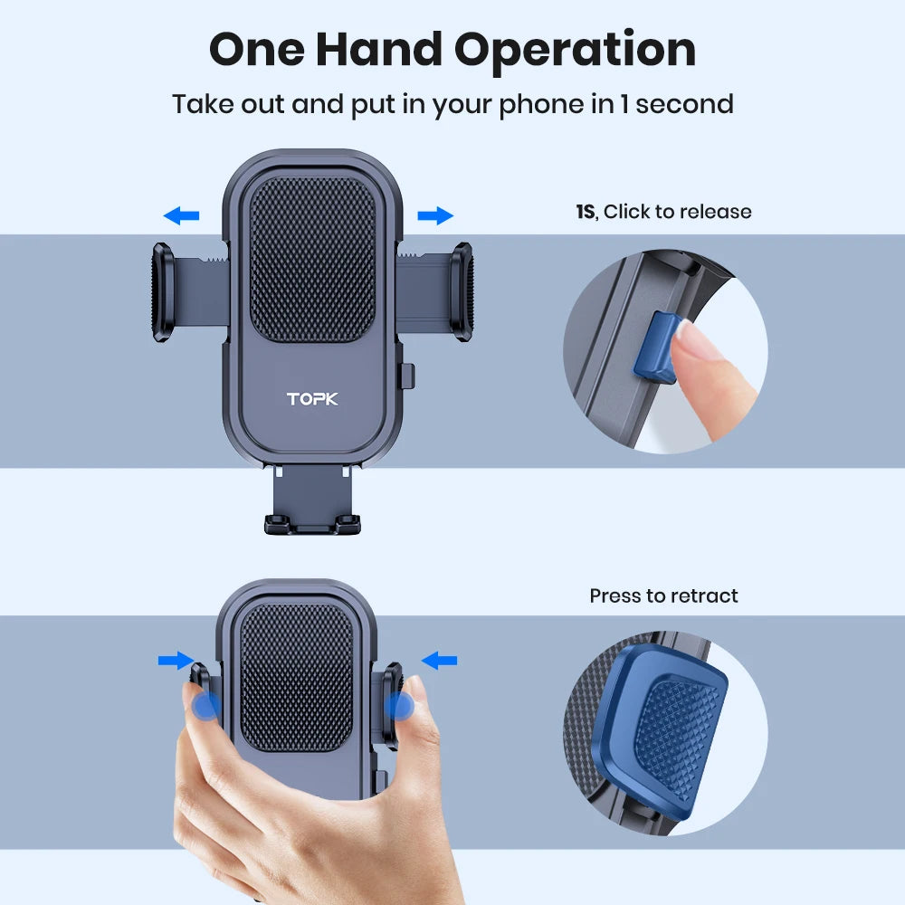 Car Phone Holder Air Vent Mount Cell Phone Holder Car Mount Compatible with Iphone 15 14 13 Pro Max plus All Phones