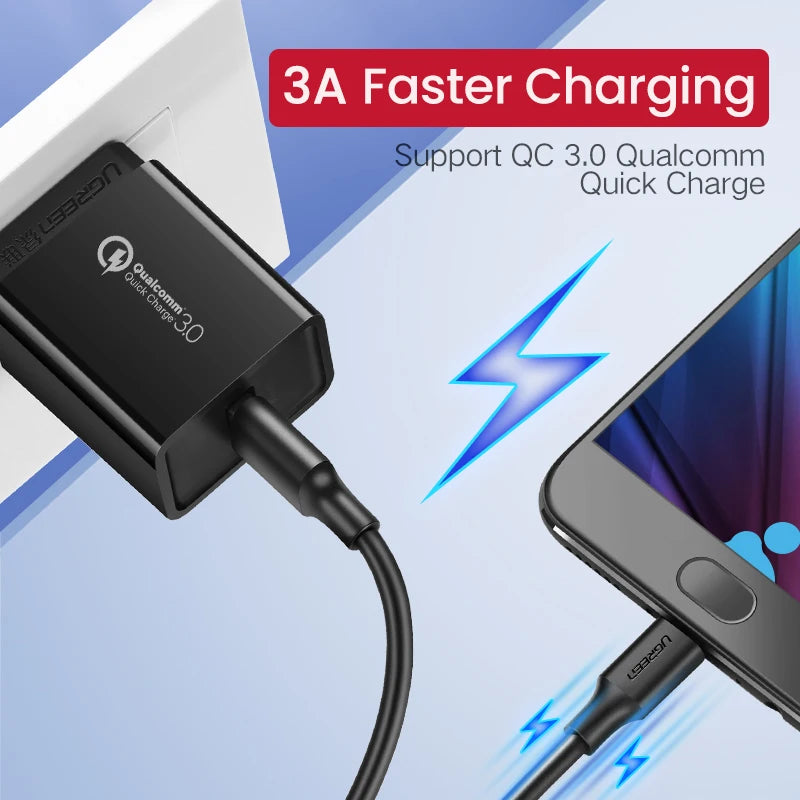 Micro USB Cable 3A Fast Charging USB Charger Cable Mobile Phone Charging Cable for Xiamo Huawei HTC Android USB Wire