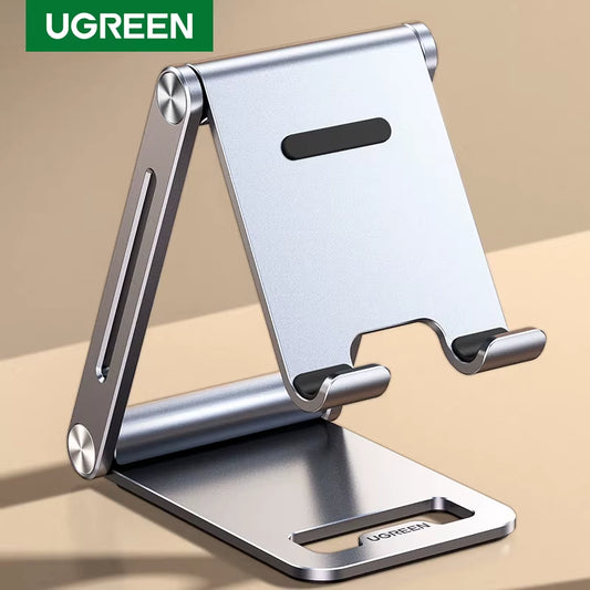 UGREEN Phone Holder Stand Aluminum Cell Phone Stand Tablet Stand Support Mobile Phone for Iphone 16 15 14 Pro Max Xiaomi Samsung