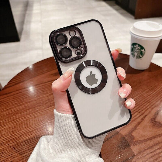 Logo Hole Shockproof Phone Case for Iphone 11 12 13 14 Pro Max Lens Protection