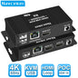 4K 60Hz HDMI USB KVM Extender over Ethernet CAT6 RJ45 1080P 60 Meters Extender KVM Splitter HDMI for Mouse Keyboard PC