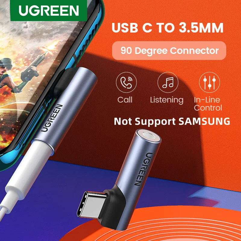 USB Type C to 3.5Mm Jack Phone Accessories Headphone Adapter for Xiaomi Mi 9 Oneplus 9 Pro Huawei P30 Pro USB C Adapter