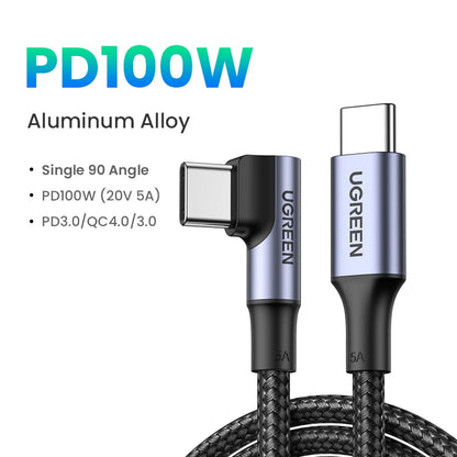 USB Type C to Type C PD100W Fast Charging Cable QC 4.0 for Macbook Samsung Huawei USB C to USB C 100W USB Type C Cable