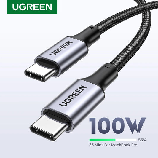 USB Cable PD100W USB C to Type C Fast Charger Cable for Xiaomi Samsung Macbook Ipad 5A Mobile Phone Cord USB Cable Type C
