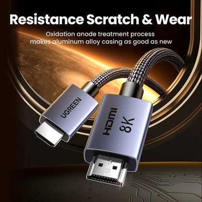 HDMI Cable 8K/60Hz for PS5 Xiaomi TV Box Ultra High Speed Certified 8K@60Hz Cable 48Gbps Dolby Vision HDCP2.3