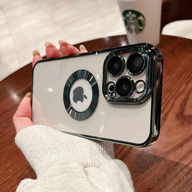 Logo Hole Shockproof Phone Case for Iphone 11 12 13 14 Pro Max Lens Protection