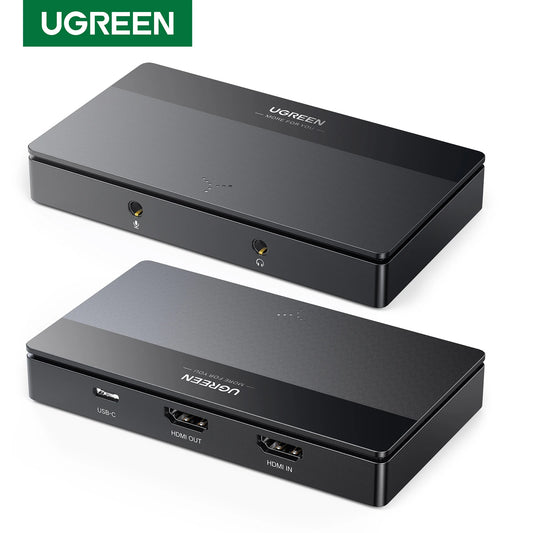 HDMI Video Capture Card 4K60Hz HDMI to Usb/Type-C Video Grabber Box for Computer Camera Live Stream Record Meeting