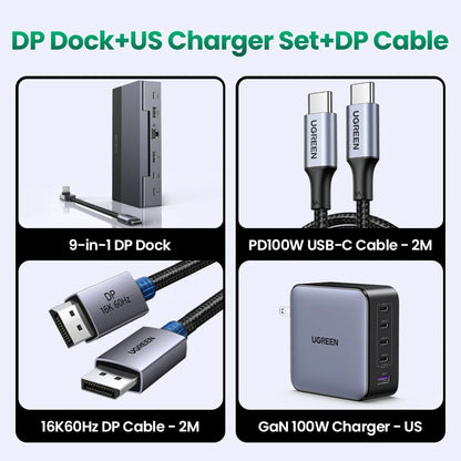 Steam Deck Docking Station 10Gbps USB-C to 4K120Hz Displayport Gigabit RJ45 PD100W TF/SD for PC Ipad Rog Ally/X Legion Go