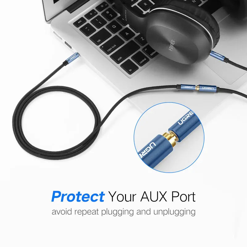 Jack 3.5 Mm Audio Extension Cable for Huawei P20 Lite Stereo 3.5Mm Jack Aux Cable for Headphones Xiaomi Redmi 5 plus PC