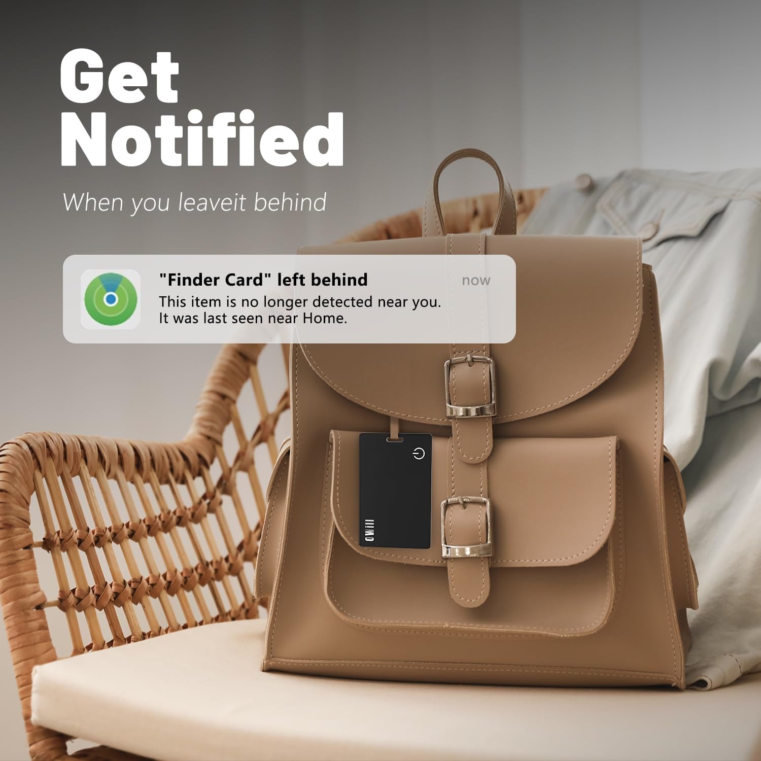 2 Mm Slim Wallet Tracker Card, IP68 Wireless Rechargeable Air Smart Tag Compatible with Apple Find My APP, Apple Bluetooth Tracker Devices for Luggage, Suitcase, Etc. (Ios Only)
