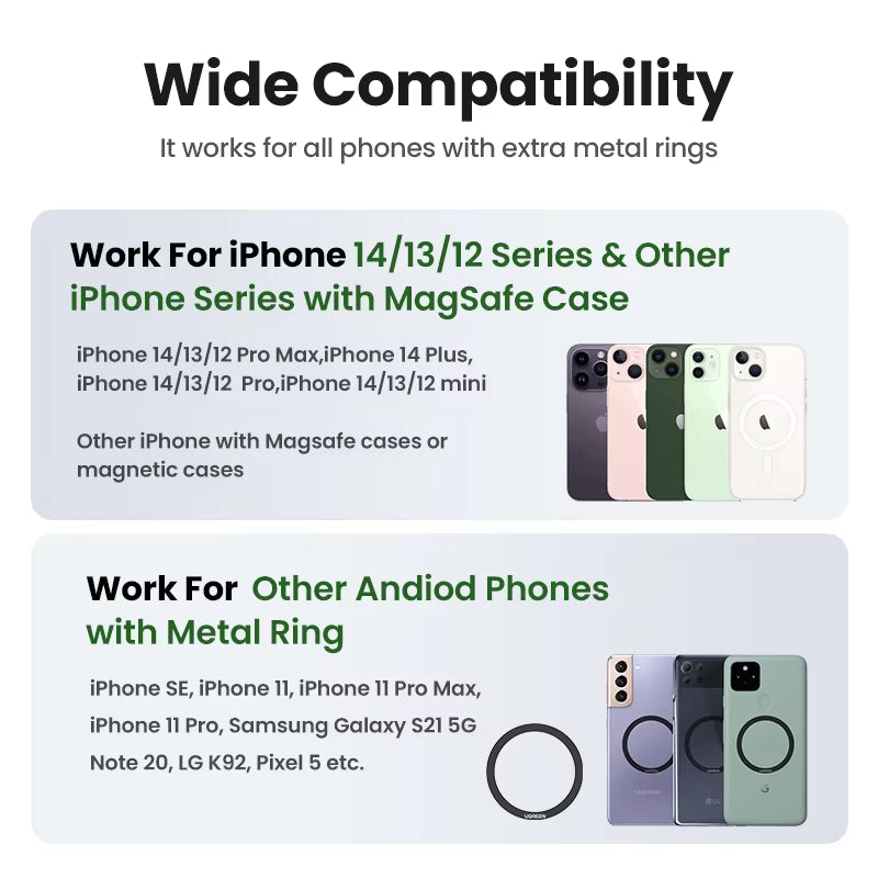 【New】Ugreen Magnetic Phone Holder Aluminum Cell Phone Stand for Magsafe Iphone 16 15 14 Pro Xiaomi Samsung Mobile Phone Holder