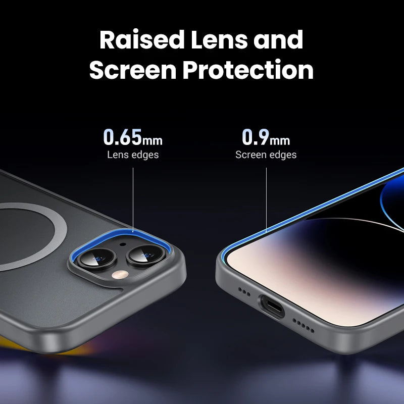Matte Magnetic Case for Iphone 15 Pro Max Cases Shockproof Cover for Iphone 16 Pro plus 15Pro for Magsafe Macsafe Case