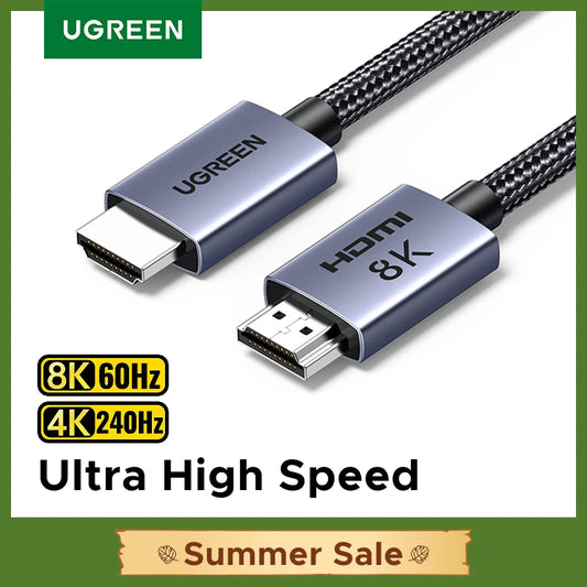 HDMI Cable 8K/60Hz for PS5 Xiaomi TV Box Ultra High Speed Certified 8K@60Hz Cable 48Gbps Dolby Vision HDCP2.3