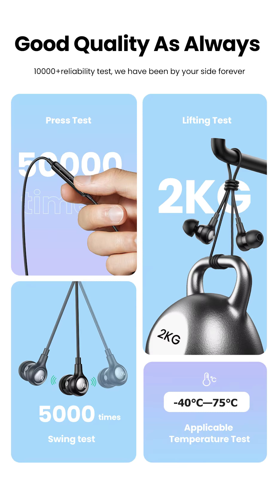 Wired Earphone with Microphone in Ear 3.5Mm Noise Cancelling USB Type C Lightning Earphones for Iphone 15 Pro Max Xiaomi