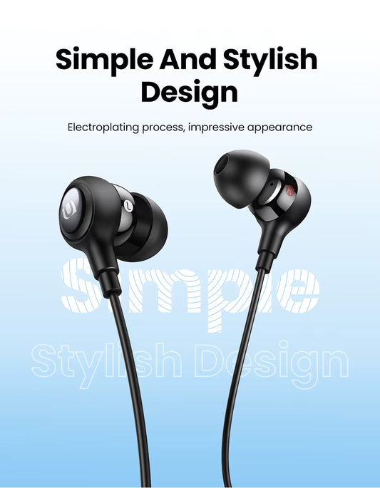 Wired Earphone with Microphone in Ear 3.5Mm Noise Cancelling USB Type C Lightning Earphones for Iphone 15 Pro Max Xiaomi