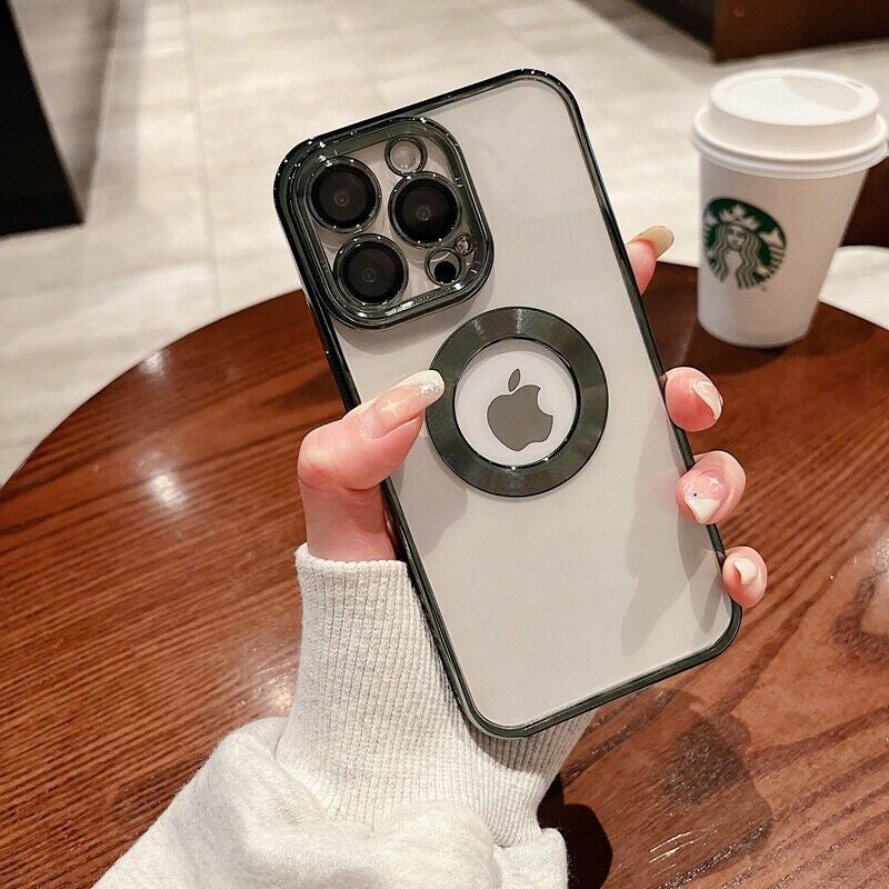 Logo Hole Shockproof Phone Case for Iphone 11 12 13 14 Pro Max Lens Protection