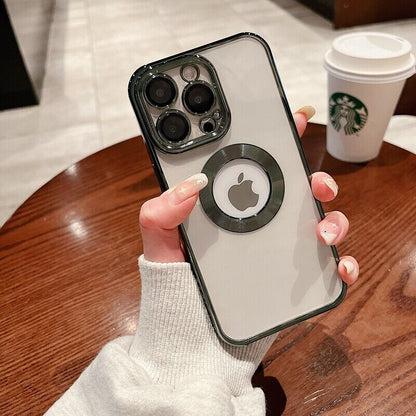 Logo Hole Shockproof Phone Case for Iphone 11 12 13 14 Pro Max Lens Protection