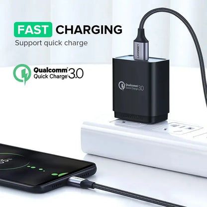 3A Fast Charging Cable Suitable for Ipad Samsung Xiaomi Poco Magnetic USB-C Charger Data Cable Mobile Phone Cable