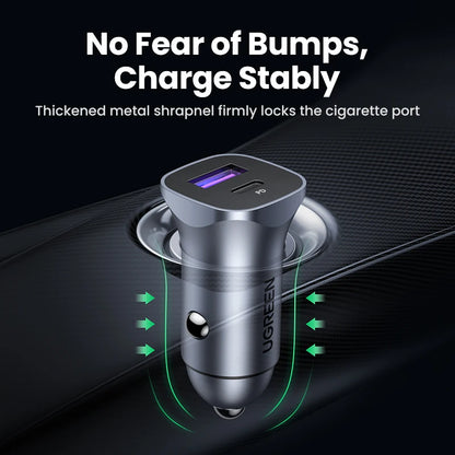 UGREEN Car Charger Type C Fast USB Charger for Iphone 15 14 13 Xiaomi Car Charging Quick 4.0 3.0 Charge Mobile Phone PD Charger