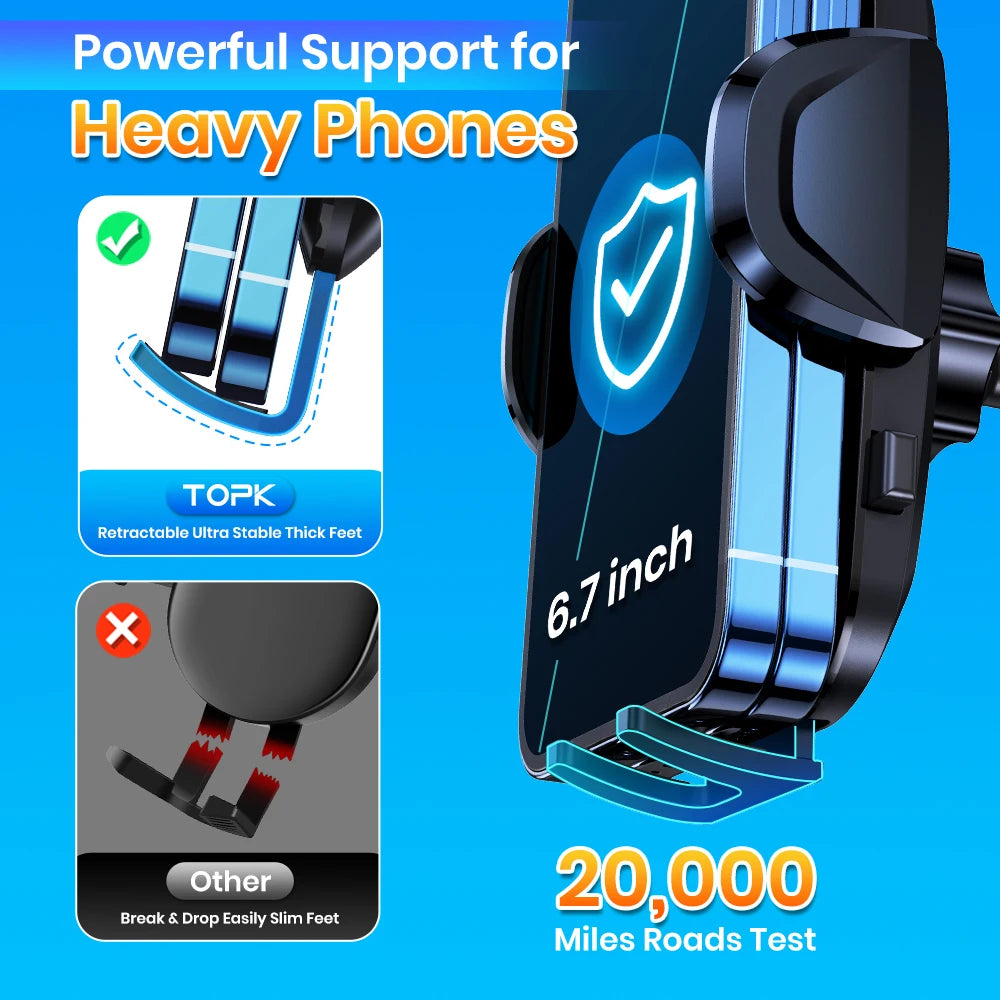 Car Phone Holder Air Vent Mount Cell Phone Holder Car Mount Compatible with Iphone 15 14 13 Pro Max plus All Phones
